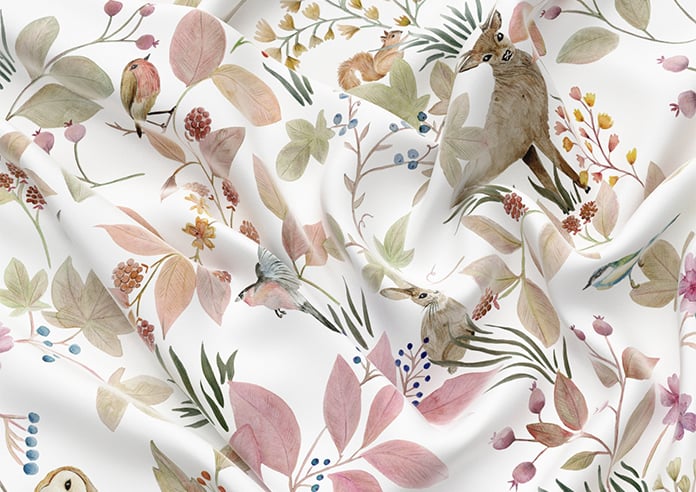 Hedgerow Velvet, Persephone - Motorised Roman Blind - Image 4